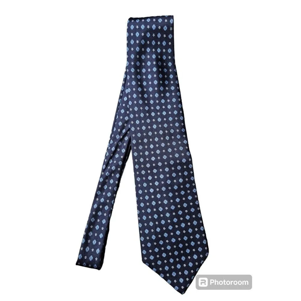 Brooks Brothers Vintage Brooks Basic Pure Silk Blue Tie